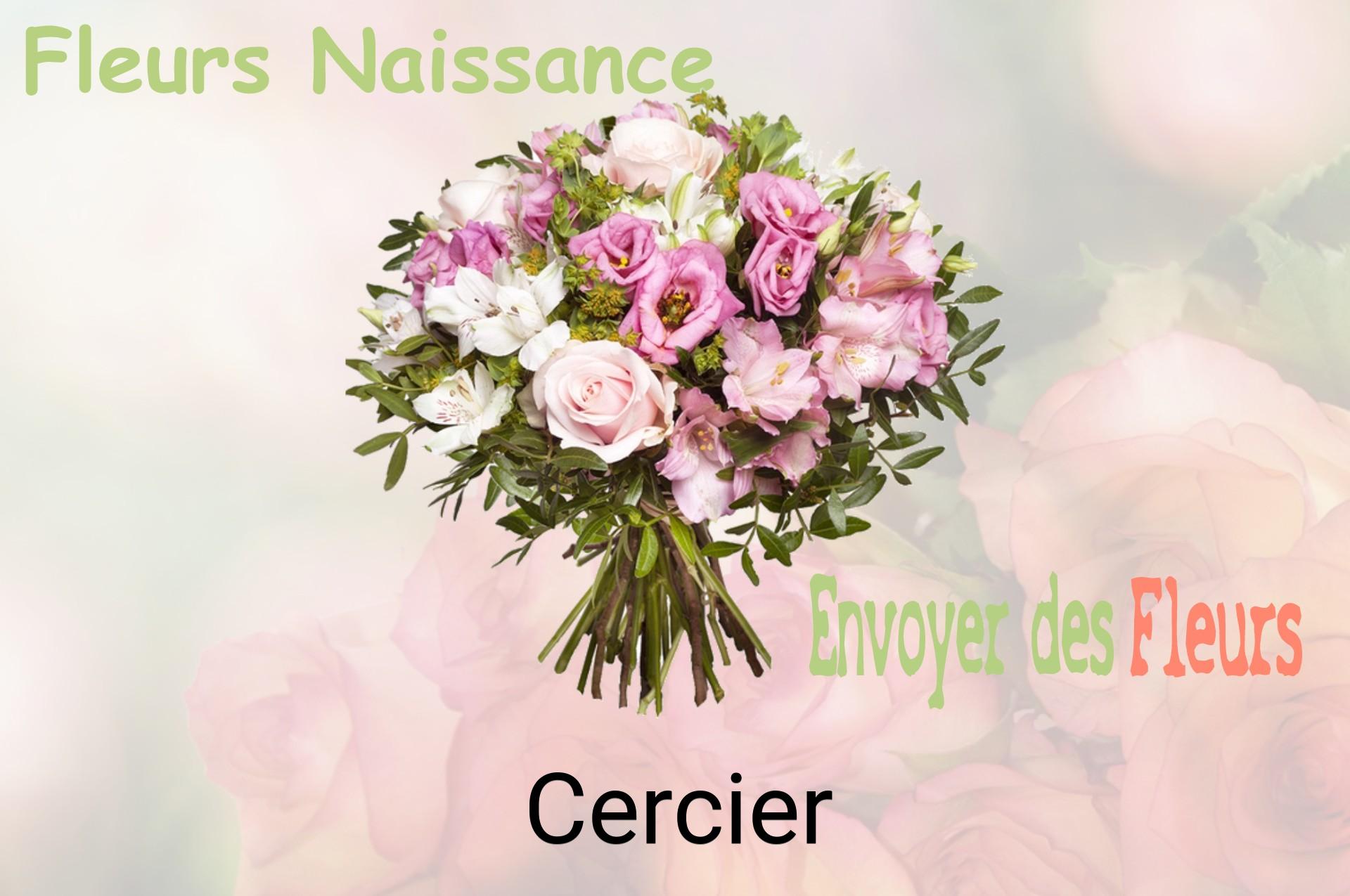 Bouquet de fleurs de naissance livré à Cercier